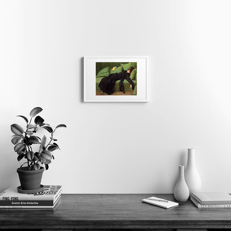 A Decadent Girl - Ramon Casas Framed Art Print